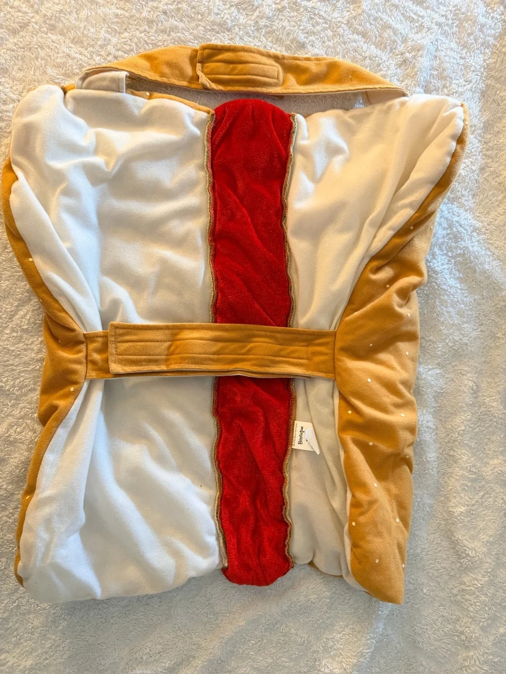 Hot Dog Costume for Dogs - Brown/Red Plush XXXL